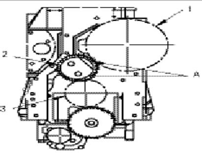 圖3 C-9型柴油機(jī)正時(shí)齒輪機(jī)構(gòu)